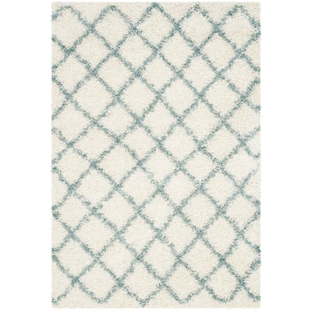 Safavieh Dallas Shag Small Rectangle Area Rug, Ivory and Seafoam - 4 x 6 ft. SGD258J-4